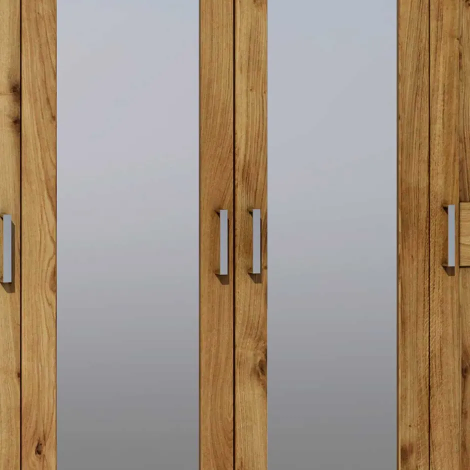 Drehtürenschränke|Kleiderschränke*Pharao24 Kleiderschrank teilmassiv Flashing