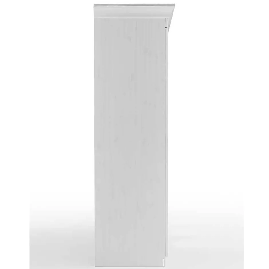 Massivholzmöbel|Drehtürenschränke*Pharao24 Kleiderschrank teilmassiv Tanydos