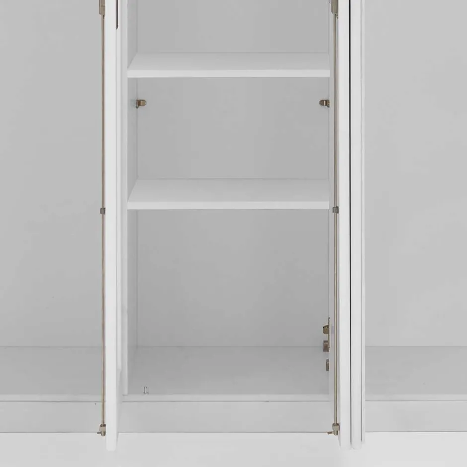 Massivholzmöbel|Drehtürenschränke*Pharao24 Kleiderschrank teilmassiv Tanydos