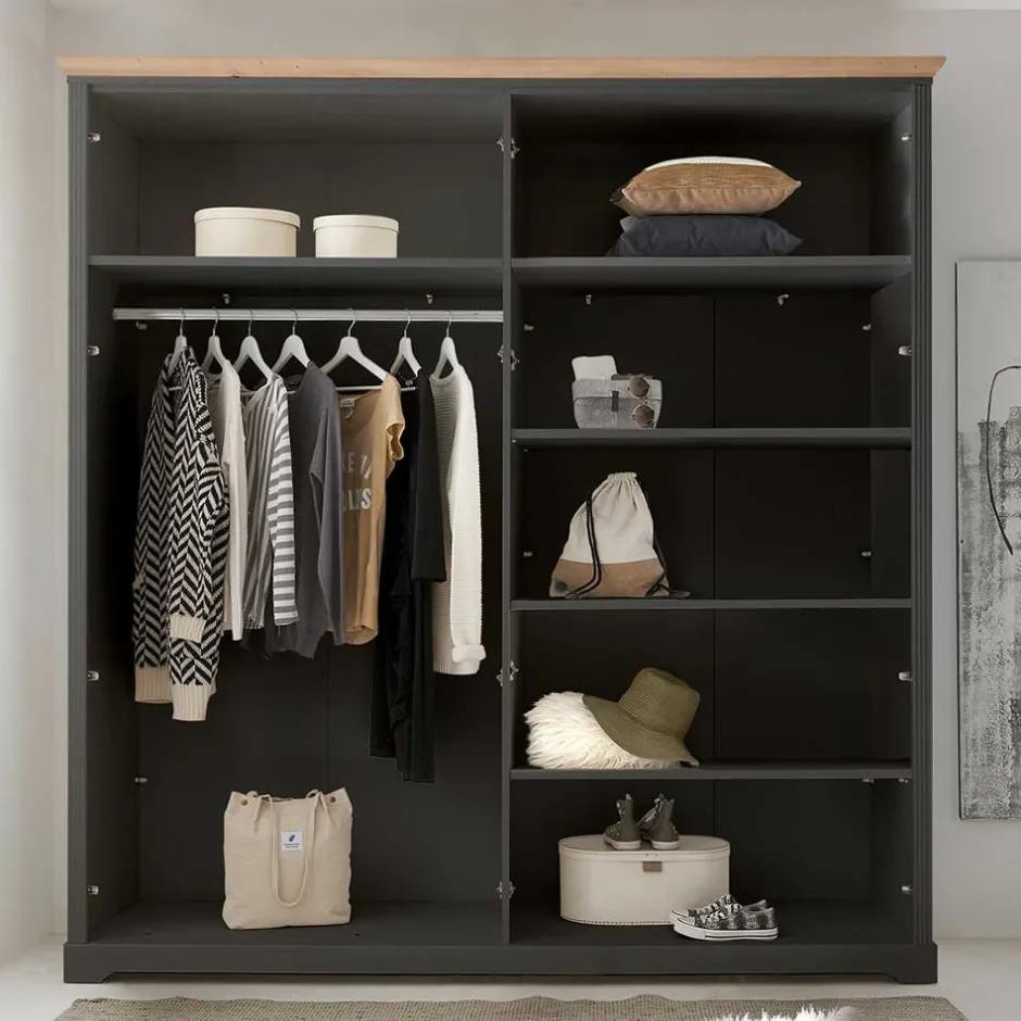 Pharao24 Kleiderschrank Trujano> Kleiderschränke|Schlafzimmerschränke