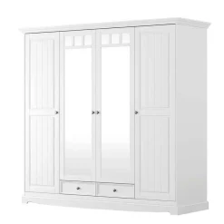 Massivholzmöbel|Drehtürenschränke*Pharao24 Kleiderschrank Vomano