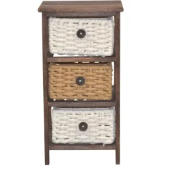 Pharao24 Kleines Regal mit Körben Wambada> Massivholzregale|Standregale