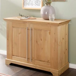 Küchenkommode|Massivholz Kommoden*Pharao24 Kleines Sideboard Ravzan