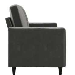 2 Sitzer Sofa*Pharao24 Kleines Sofa in Grau Rienas