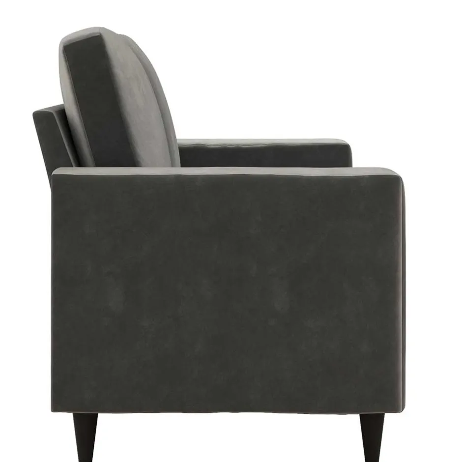 2 Sitzer Sofa*Pharao24 Kleines Sofa in Grau Rienas