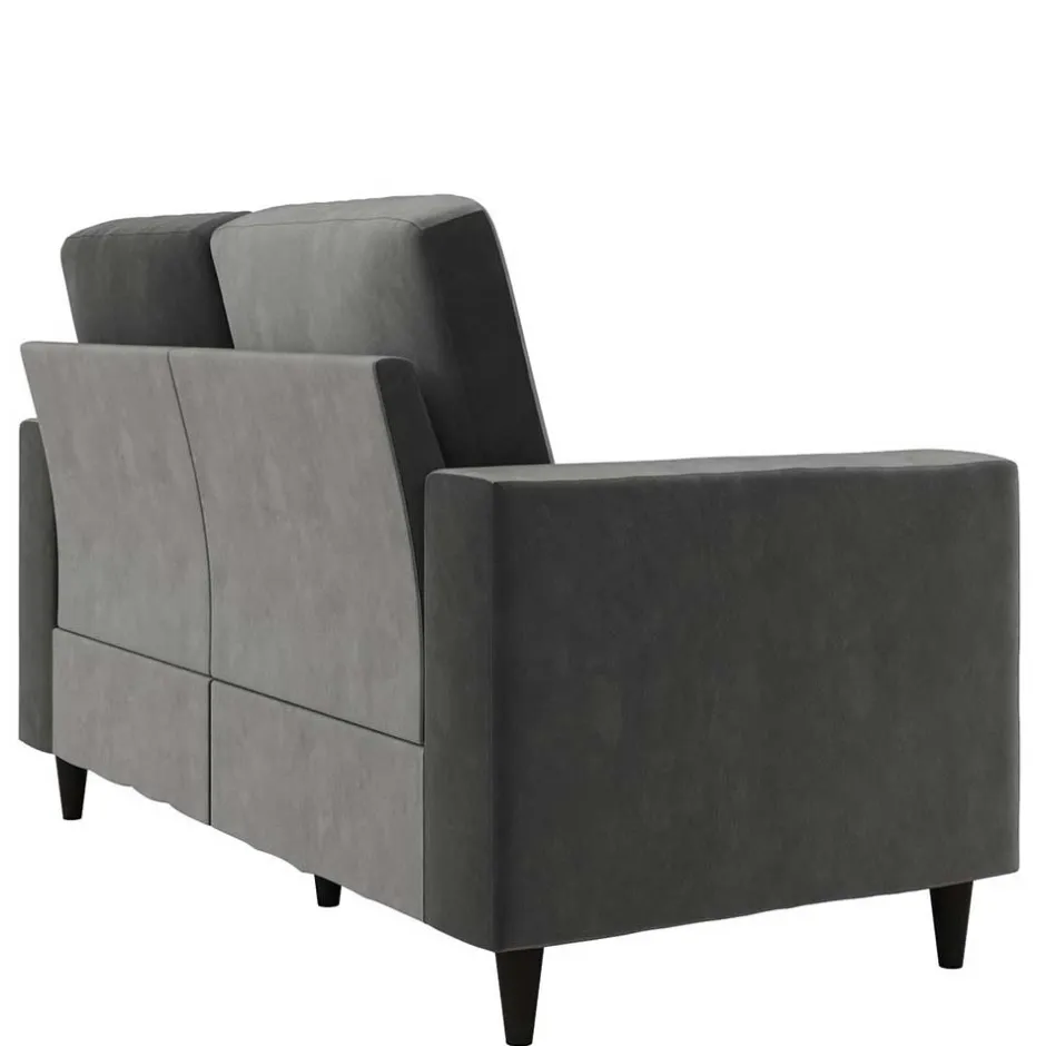 2 Sitzer Sofa*Pharao24 Kleines Sofa in Grau Rienas