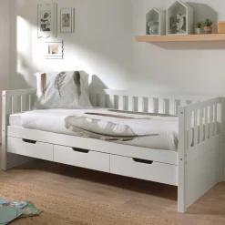 Einzelbetten*Pharao24 Kojenbett mit Schubladen Orastie