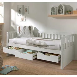 Einzelbetten*Pharao24 Kojenbett mit Schubladen Orastie