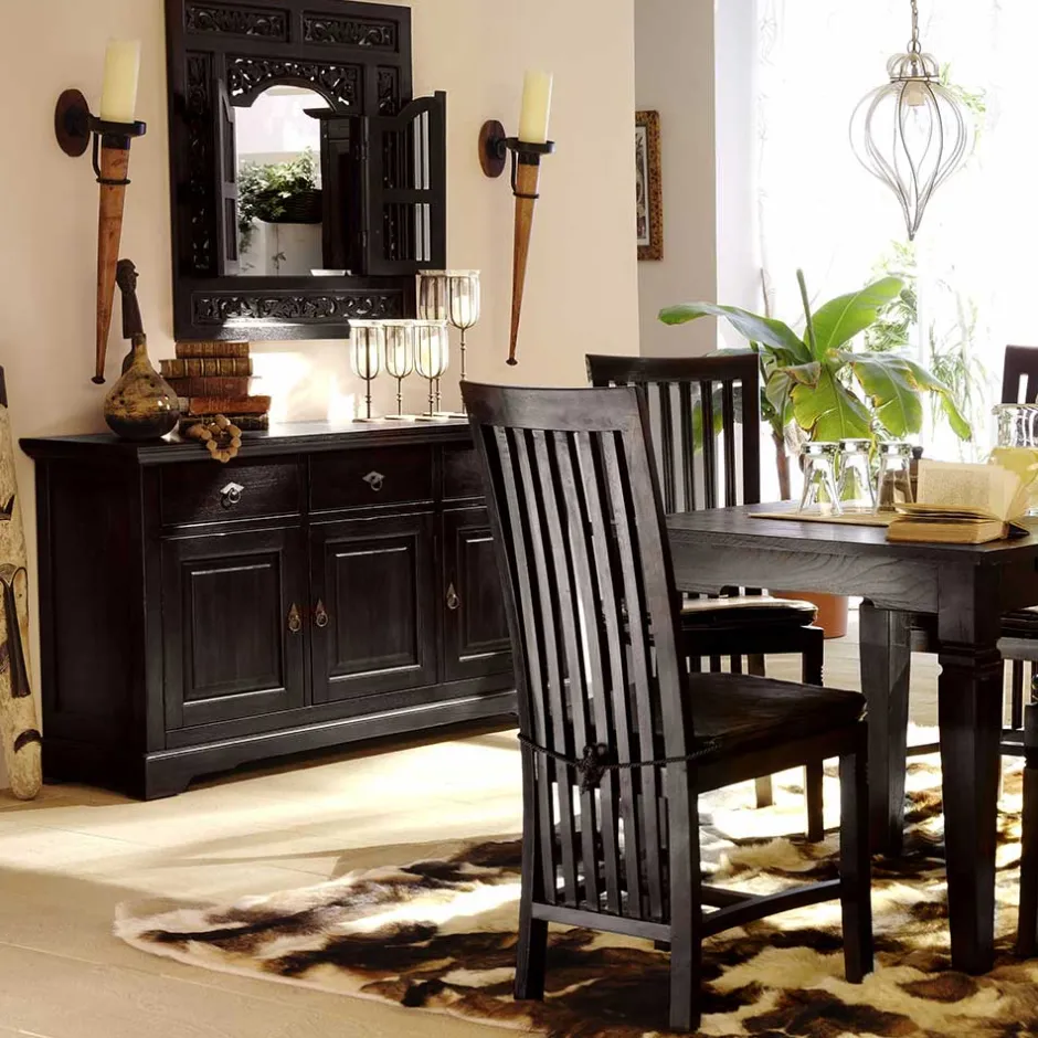 Pharao24 Kolonial-Sideboard Sumatra> Wohnzimmerschrank|Küchenkommode