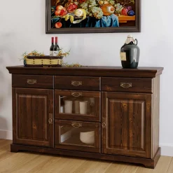 Esszimmerkommoden|Massivholz Kommoden*Pharao24 Kolonialstil Sideboard Valhion