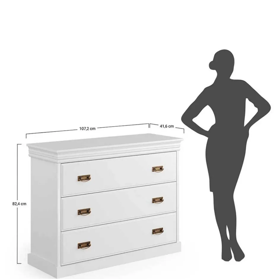 Massivholz Kommoden|Flurkommoden*Pharao24 Kommode Aluko