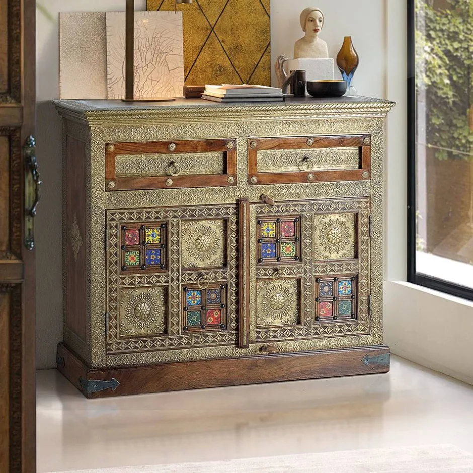 Pharao24 Kommode Carim> Massivholzmöbel|Küchenkommode