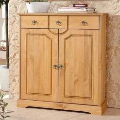 Küchenkommode|Wohnzimmerkommoden*Pharao24 Kommode Echtholz Alinica