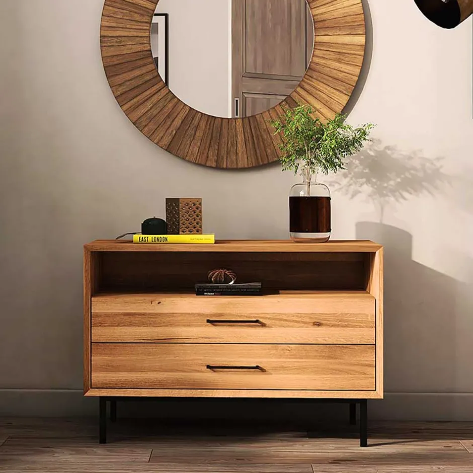 Küchenkommode|Wohnzimmerkommoden*Pharao24 Kommode Echtholz Yalley