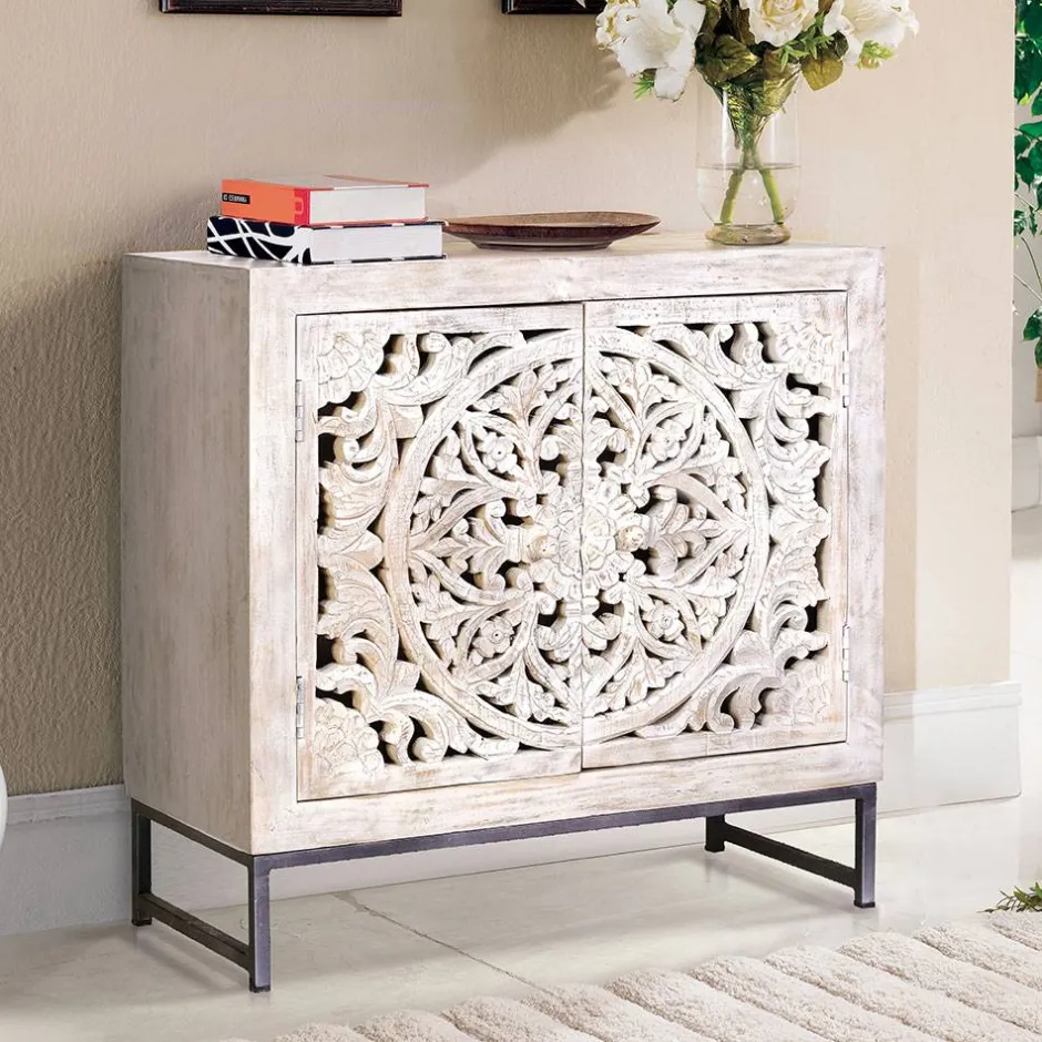 Pharao24 Kommode Holz Annatto> Küchenkommode|Wohnzimmerkommoden