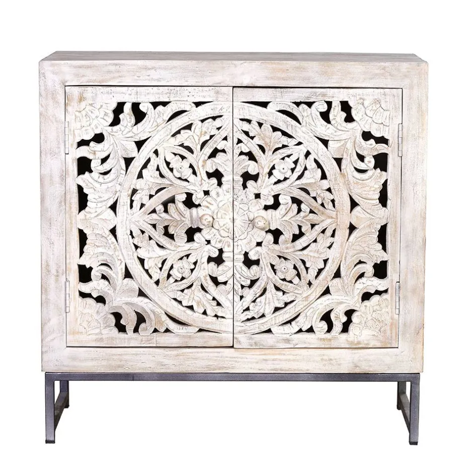 Pharao24 Kommode Holz Annatto> Küchenkommode|Wohnzimmerkommoden