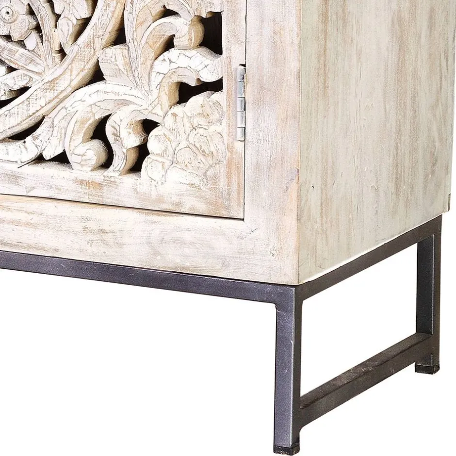 Pharao24 Kommode Holz Annatto> Küchenkommode|Wohnzimmerkommoden