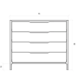 Schlafzimmerkommoden|Schubkastenkommoden*Pharao24 Kommode Holz Koropi