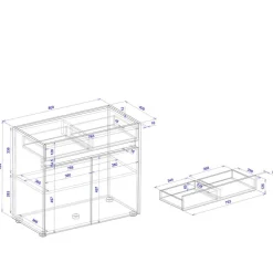 Pharao24 Kommode mit Schublade Uzniana><noscript><img width=