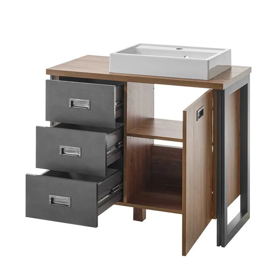 Badmöbel Sets*Pharao24 Kompaktes Badmöbelset Verjan