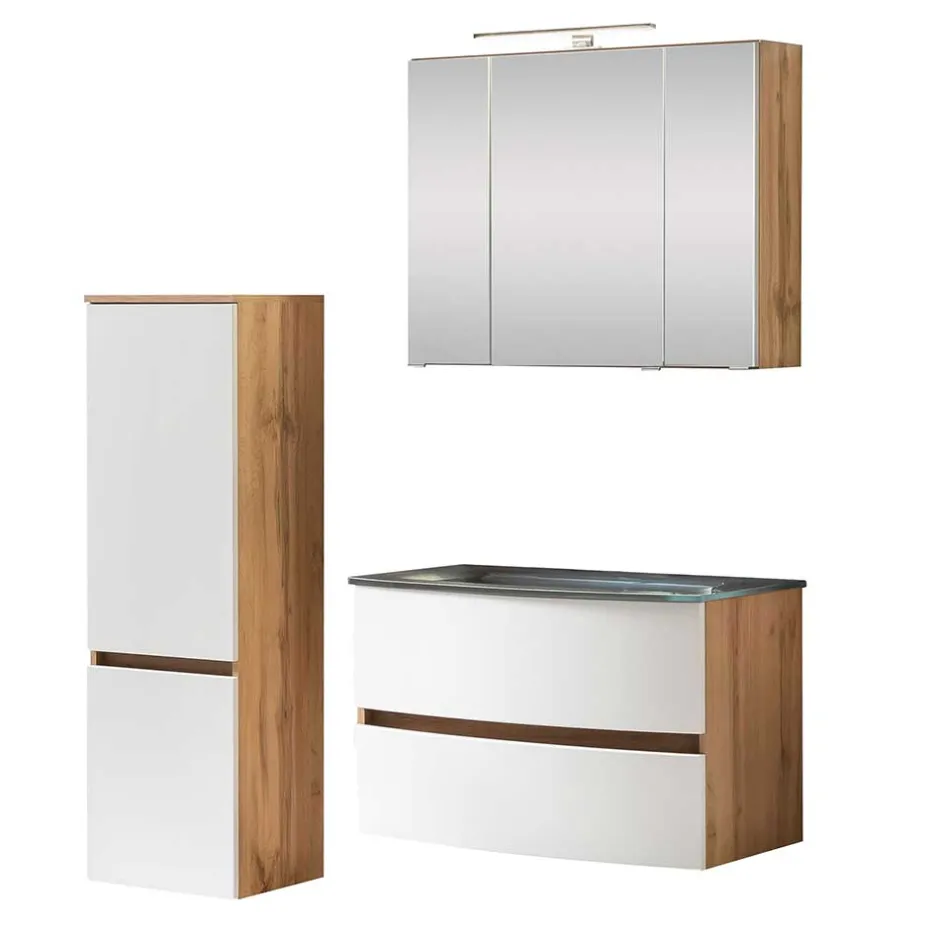 Badmöbel Sets*Pharao24 Komplett Badmöbel Set Zataico