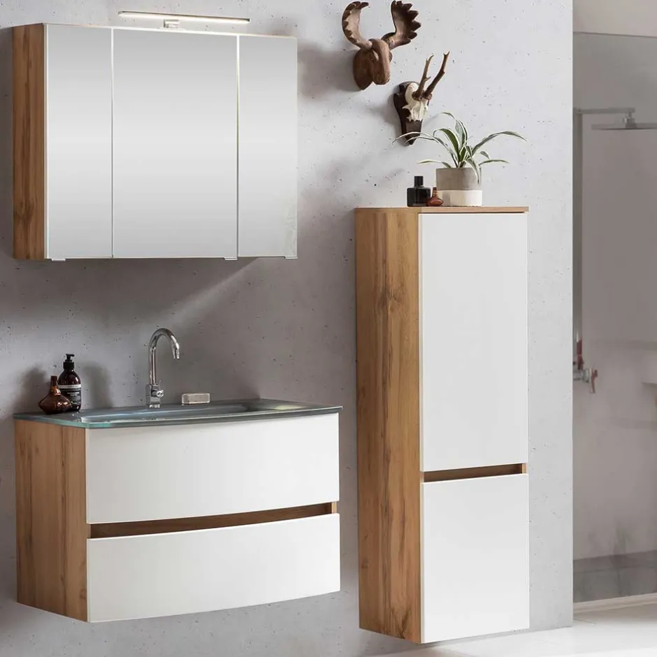 Badmöbel Sets*Pharao24 Komplett Badmöbel Set Zataico