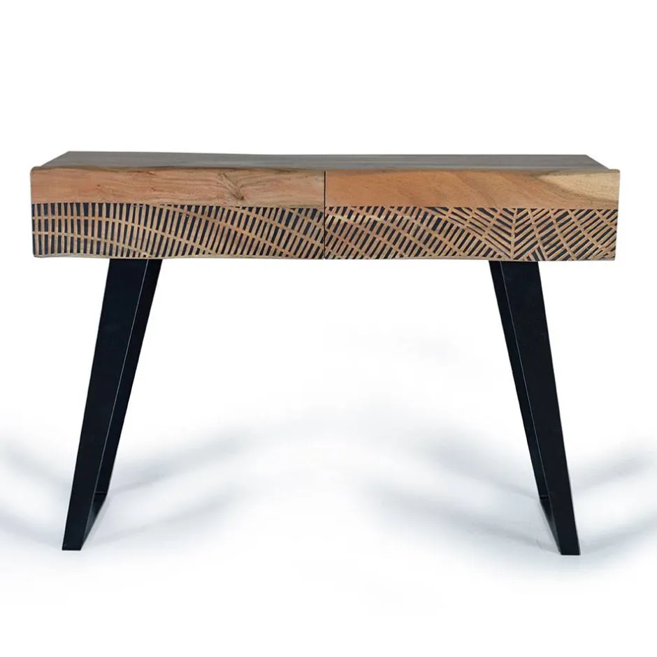 Wohnzimmertisch|Massivholztische*Pharao24 Konsolentisch Constantin