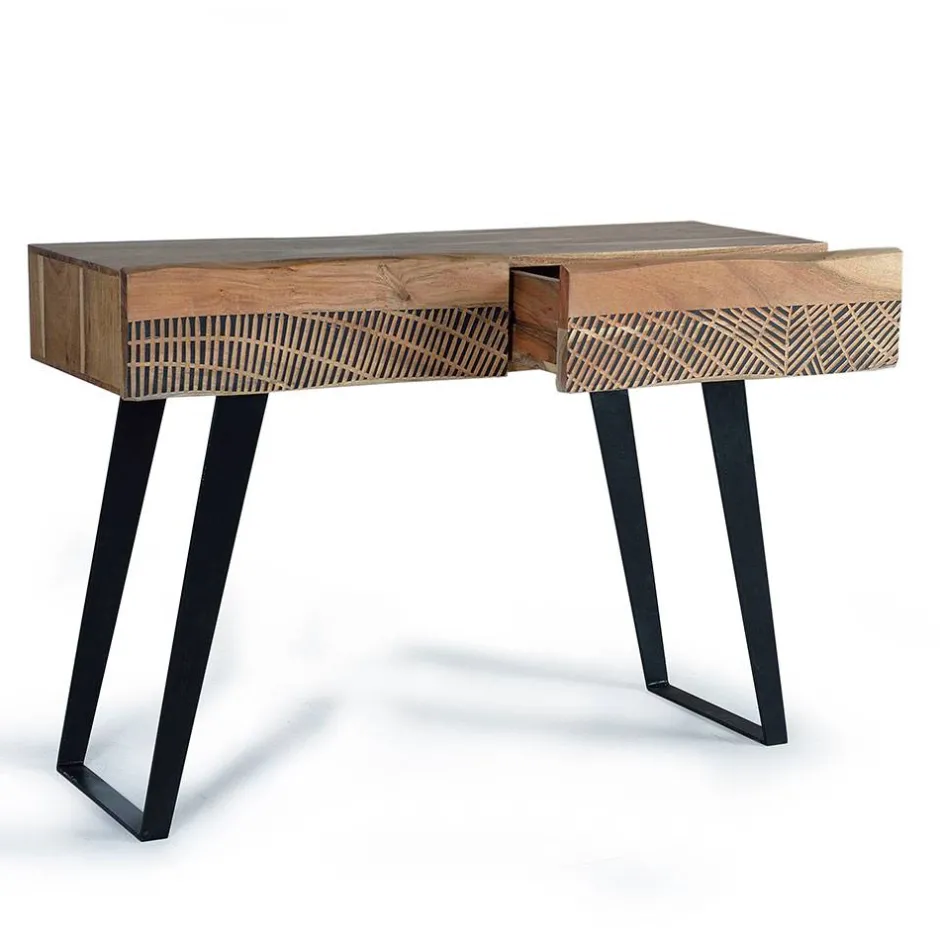 Wohnzimmertisch|Massivholztische*Pharao24 Konsolentisch Constantin