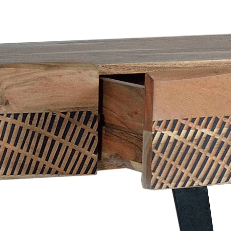 Wohnzimmertisch|Massivholztische*Pharao24 Konsolentisch Constantin