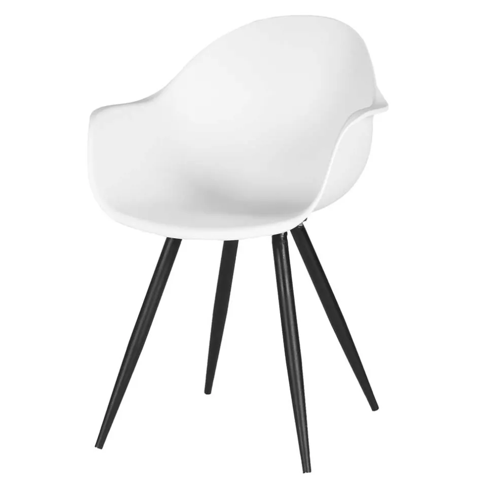 Pharao24 Kunststoff Küchenstuhl Set Rubin> Küchenstühle|Esszimmerstühle