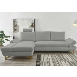 Pharao24 L Sofa mit Kopfstütze Envus> Wohnzimmercouch|Wohnlandschaften
