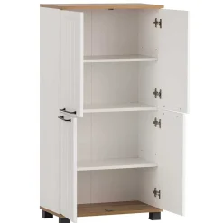 Bad Hochschränke|Badezimmerschränke*Pharao24 Landhaus Badezimmer Hochschrank Porto