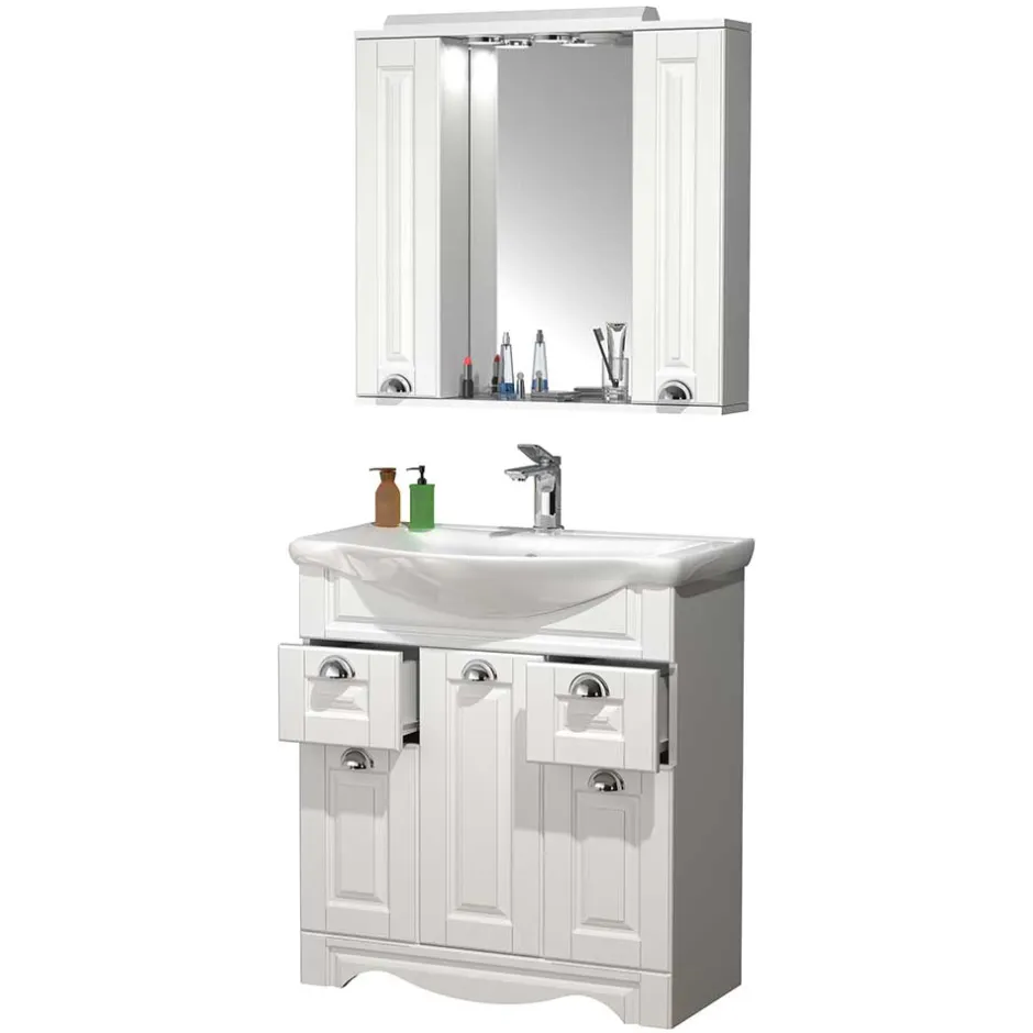 Badmöbel Sets*Pharao24 Landhaus Badmöbelset Exmadura