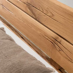 Doppelbetten|Massivholzbetten*Pharao24 Landhaus Balken Bett massiv Linie