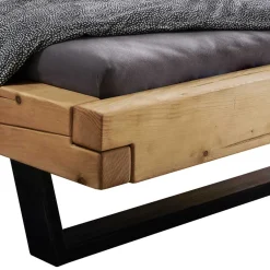 Massivholzbetten*Pharao24 Landhaus Balkenbett Banona