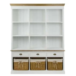 Pharao24 Landhaus Bücherregal Tevez> Wohnzimmerregale|Regalwände