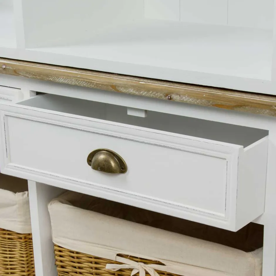 Pharao24 Landhaus Bücherregal Tevez> Wohnzimmerregale|Regalwände