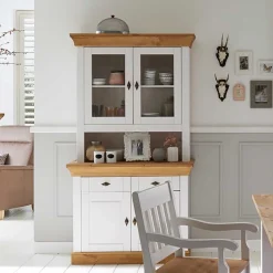 Massivholz Schränke|Anrichten*Pharao24 Landhaus Buffetschrank Constanta