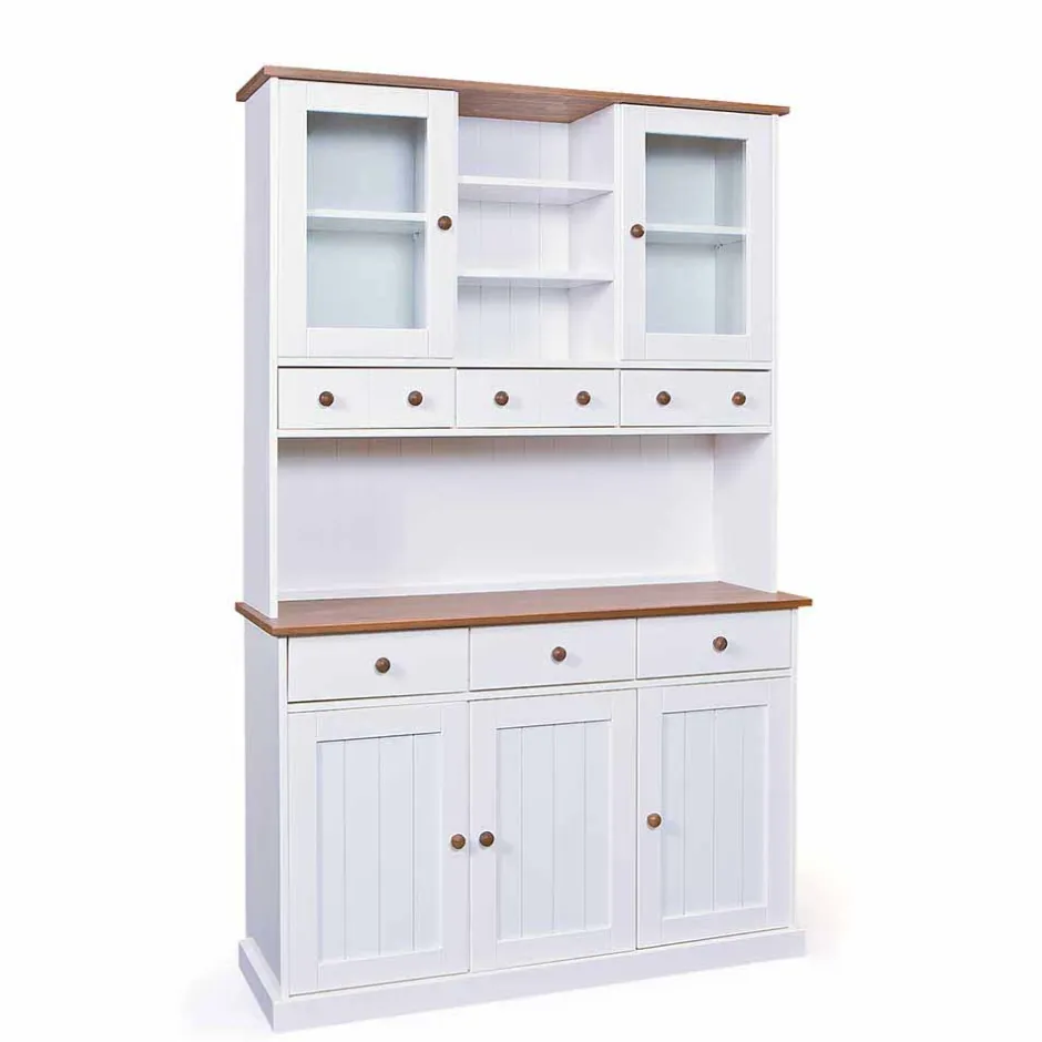 Massivholzmöbel|Anrichten*Pharao24 Landhaus Buffetschrank Linacia