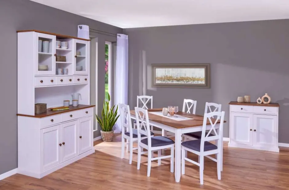 Massivholzmöbel|Anrichten*Pharao24 Landhaus Buffetschrank Linacia