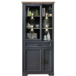 Pharao24 Landhaus Design Wohnwand Valgura> Wohnzimmerschrank