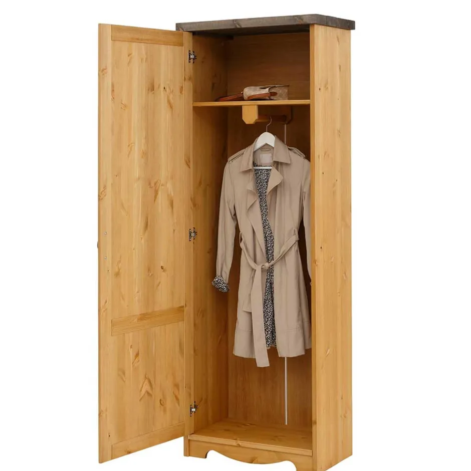 Massivholz Schränke|Dielenschränke*Pharao24 Landhaus Dielenschrank Kandrun