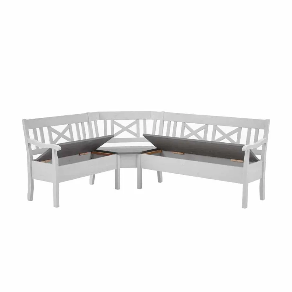 Küchenbank|Holzbänke*Pharao24 Landhaus Eckbank Julan