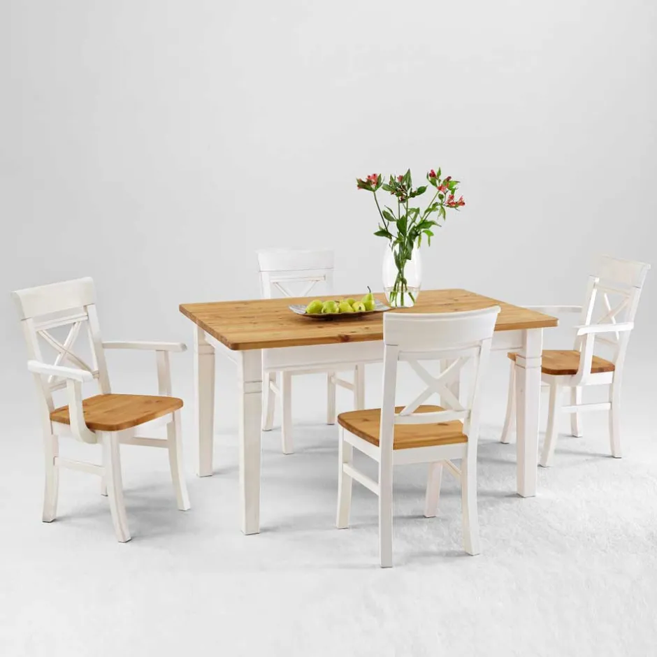 Pharao24 Landhaus Essgruppe Voluntary> Tisch Mit Stühlen|Esszimmer Sets