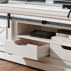 Massivholz Tv Möbel|Fernsehtische*Pharao24 Landhaus Fernsehboard Lamodina