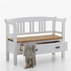 Pharao24 Landhaus Garderobenbank Voluntary> Küchenbank|Holzbänke