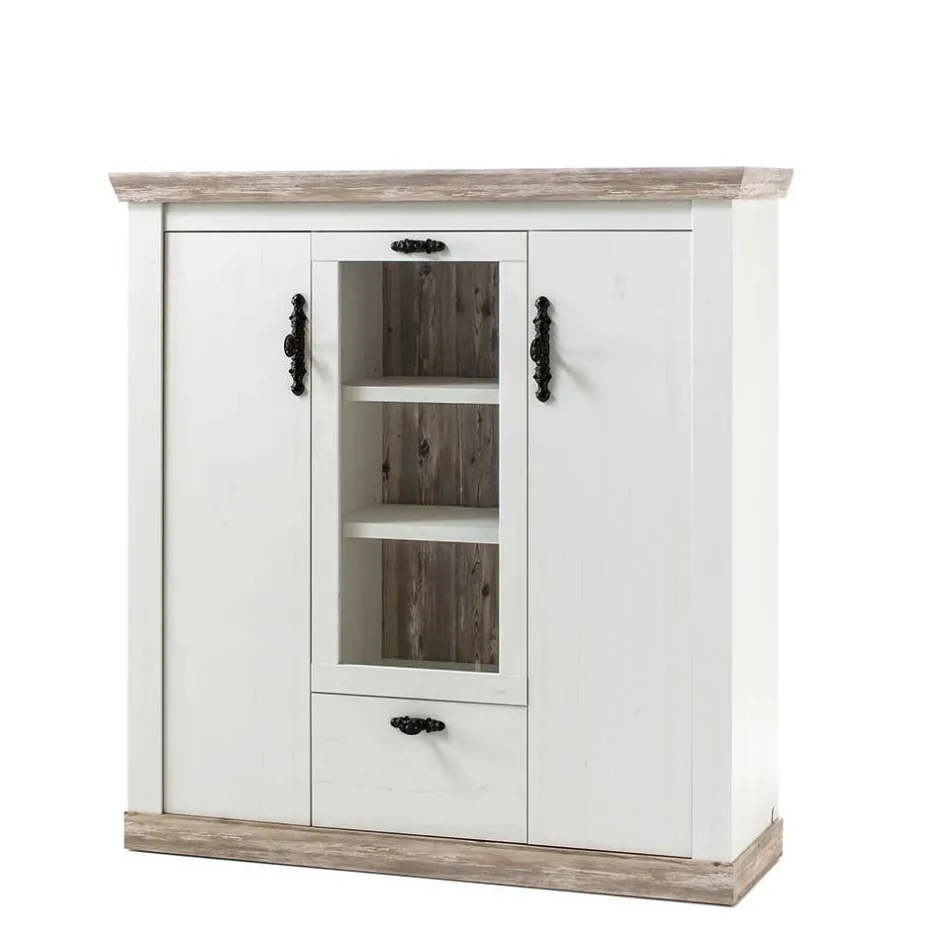 Pharao24 Landhaus Highboard Flurencina> Esszimmerkommoden|Highboards