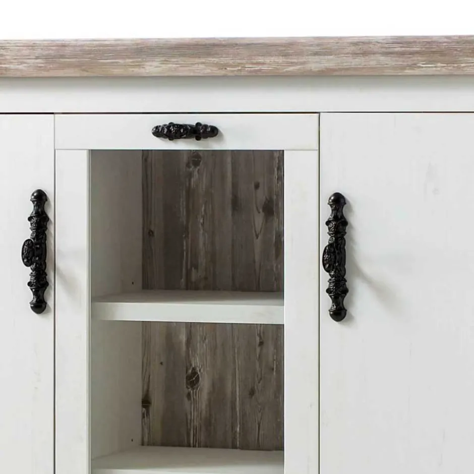 Pharao24 Landhaus Highboard Flurencina> Esszimmerkommoden|Highboards