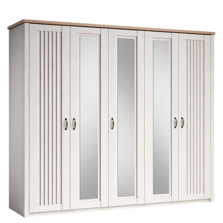 Pharao24 Landhaus Kleiderschrank Drienna> Drehtürenschränke|Kleiderschränke