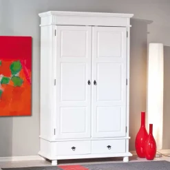 Massivholz Schränke|Kleiderschränke*Pharao24 Landhaus Kleiderschrank Pacentra